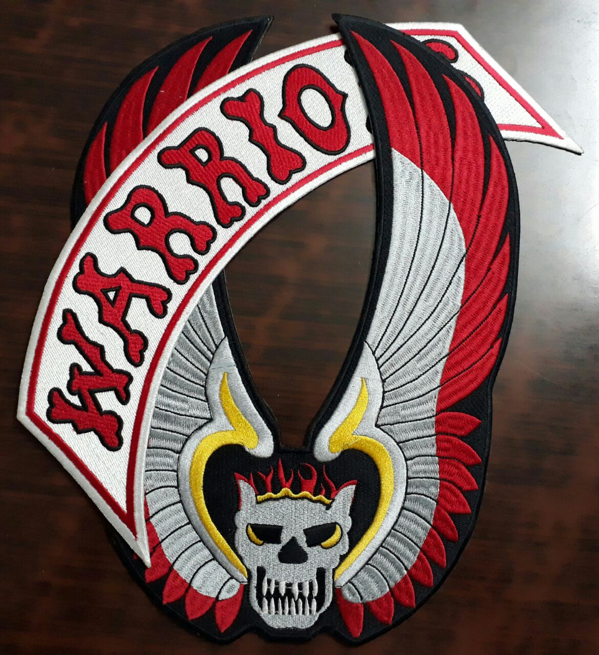 The Warriors Vest Embroidery Patches Set